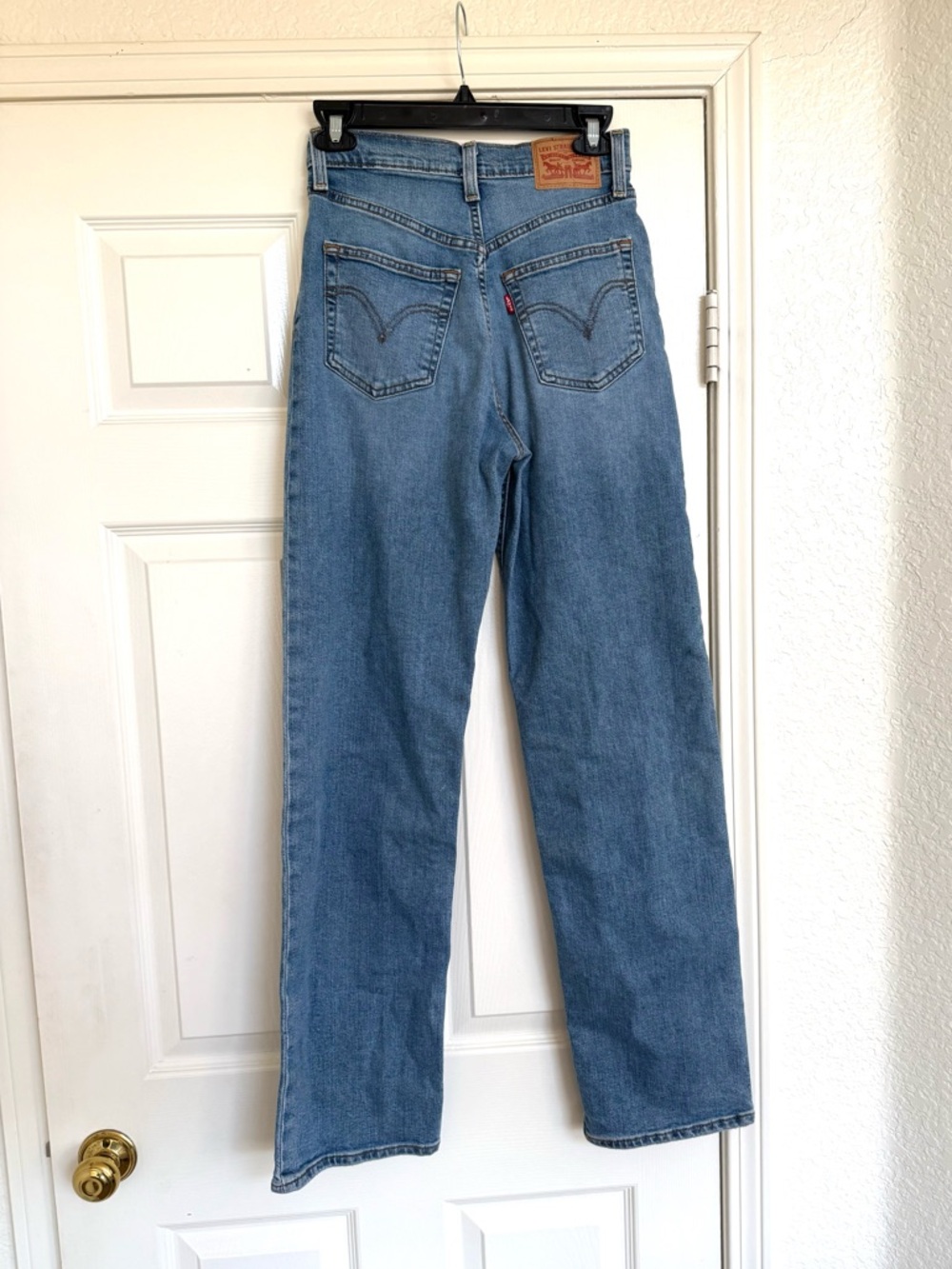 Levi’s Ribcage Full Length Straight Leg Denim Jeans 26 - Picture 6 of 7